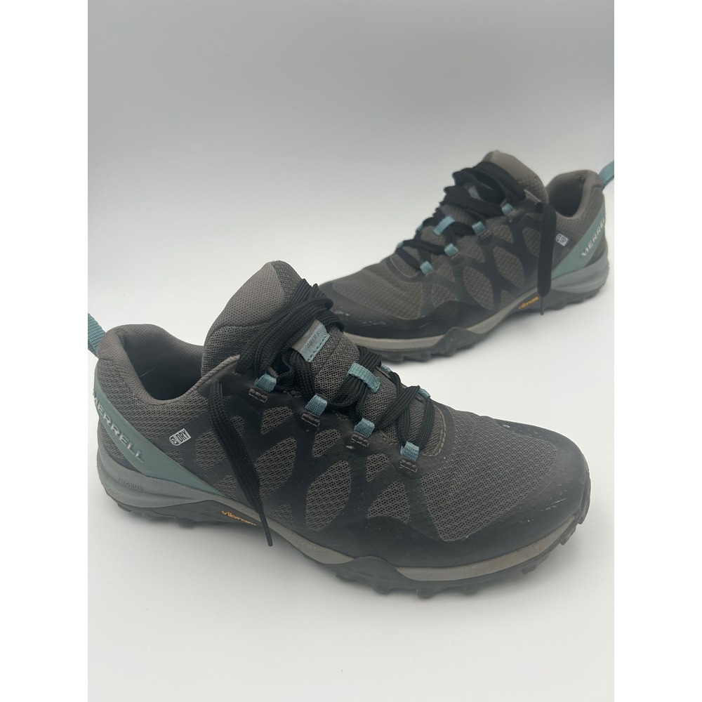 Merrell Siren Edge Q2 Waterproof‎ Hiking Shoes Grey Blue J52988 Womens 9